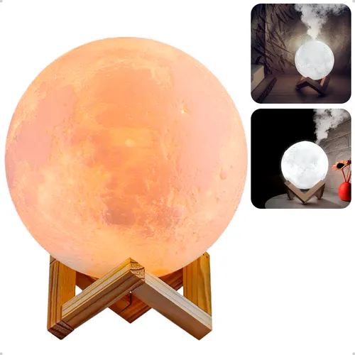 Foto luminária lua Umidificador